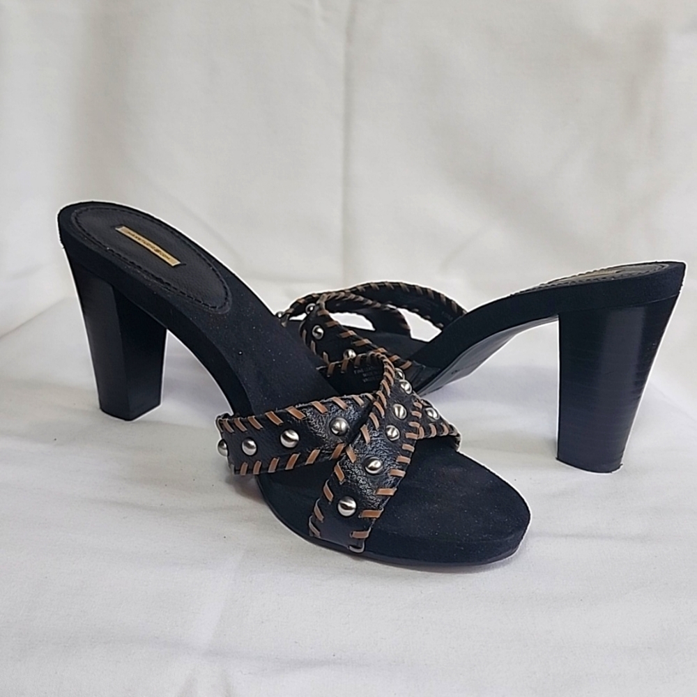 #23  Black and brown mules